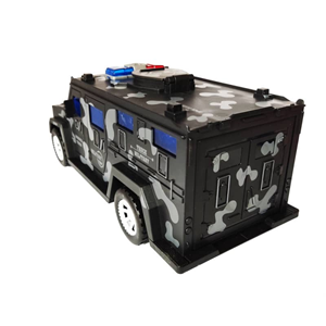 گاوصندوق طرح ماشین ارتشی خاکستری Military Car Safe Box_اسباب بازی